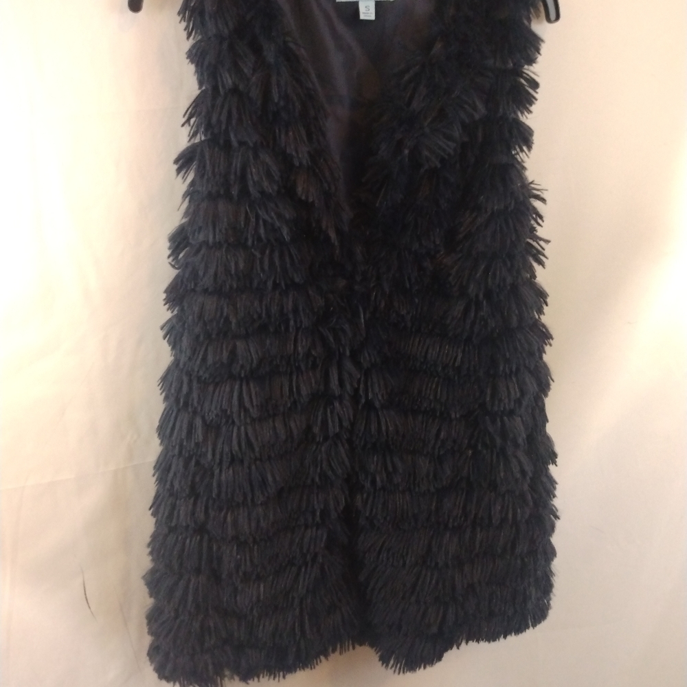 She +Sky Blue Faux Fur Vest
